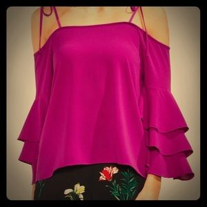 Vince Camuto cold shoulder top
